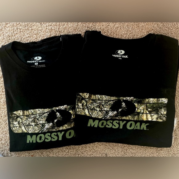 Mossy Oak Other - NEW 2pk Mossy Oak Men’s Long Sleeve Shirts Black Graphic Tee Size M Bundle Lot
